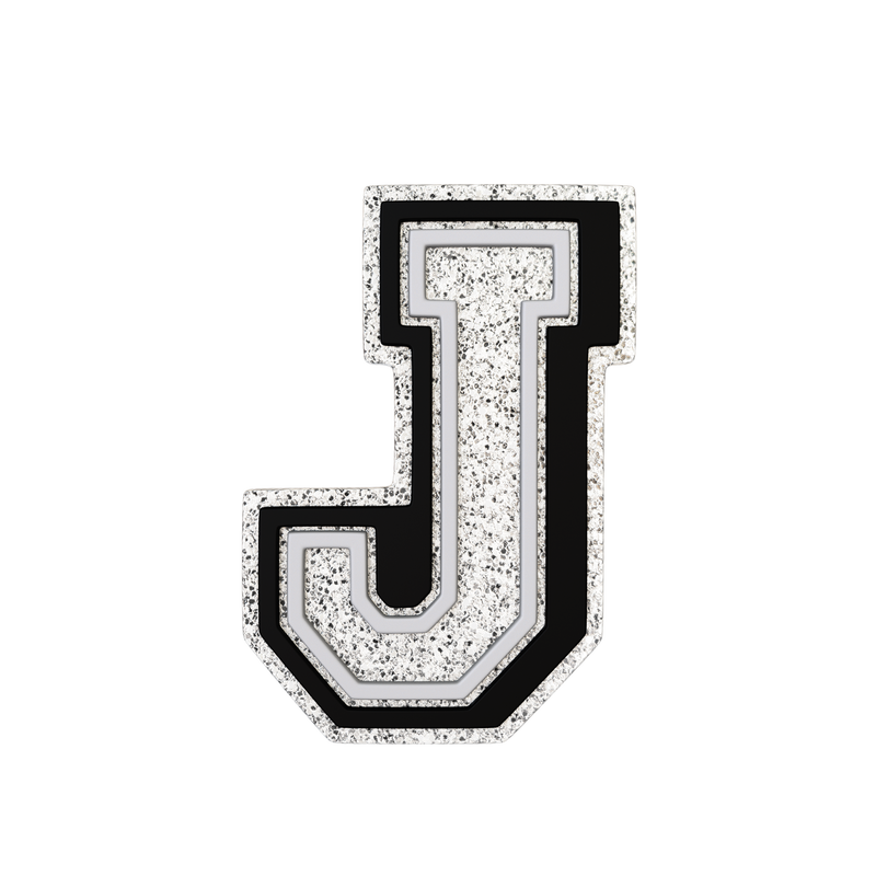 Silver Letter J