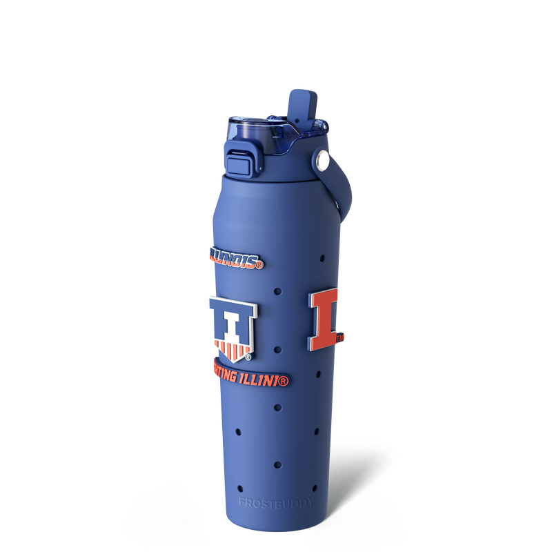 Bottle 32oz Illinois Fighting Illini Skin + Bundle