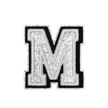 Silver Letter M